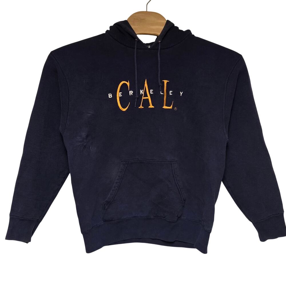 Vintage Cal Berkeley University Hoodie Men's Large Blue Embroidered READ